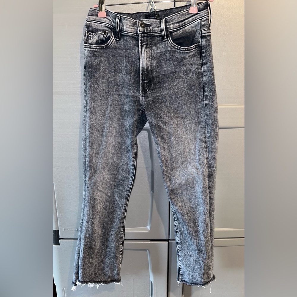 Mother Jeans The Insider Crop Step Fray Size 26